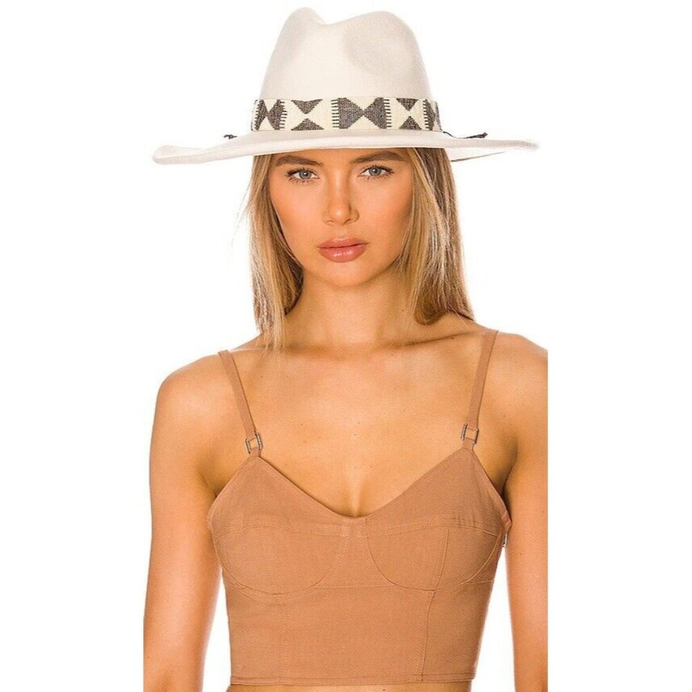 Nikki Beach Bonsoa Hat Winter White Wool Cowboy